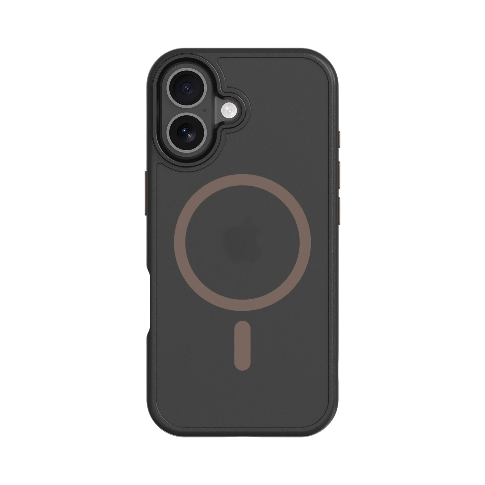 Apple iPhone 17 Hülle – MagForce Hyperstealth 2.0, Schwarz/Braun – Standard